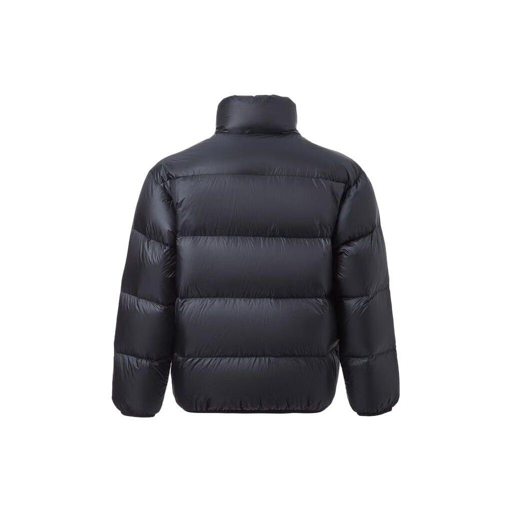 Li-Ning Basketball Series Letter Stand Collar Warm Down Jacket Men Outerwear Black AYMT139