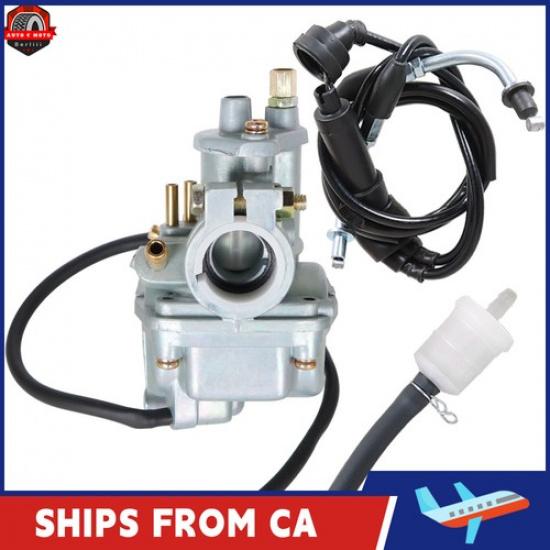 Carburetor & Throttles Cable For Yamaha PW80 Dirt Bike Carb 1983 1984 1985-2006