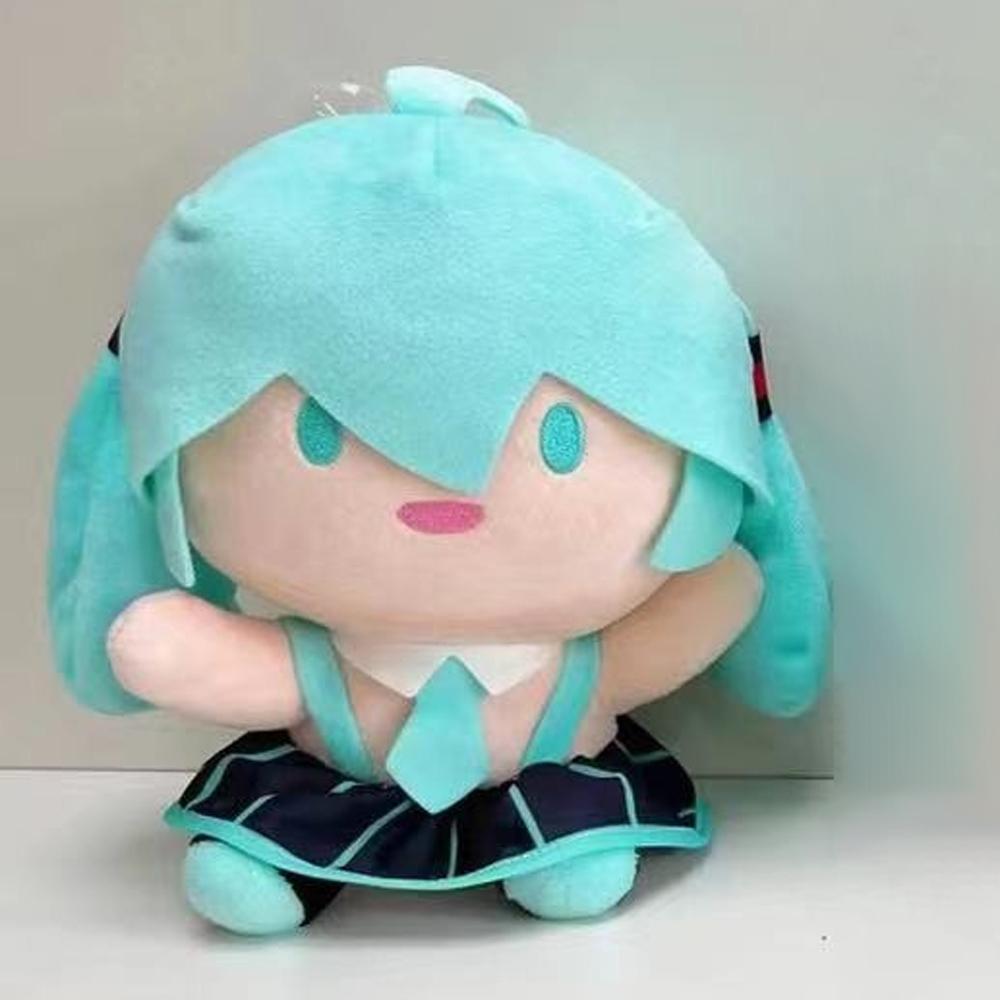 Non-Toxic Adorable Hatsune Miku Plush Fluffy Anime Stuffed Doll With Signature Pigtails Cuddly Figure For Collectors & Gift Giving
