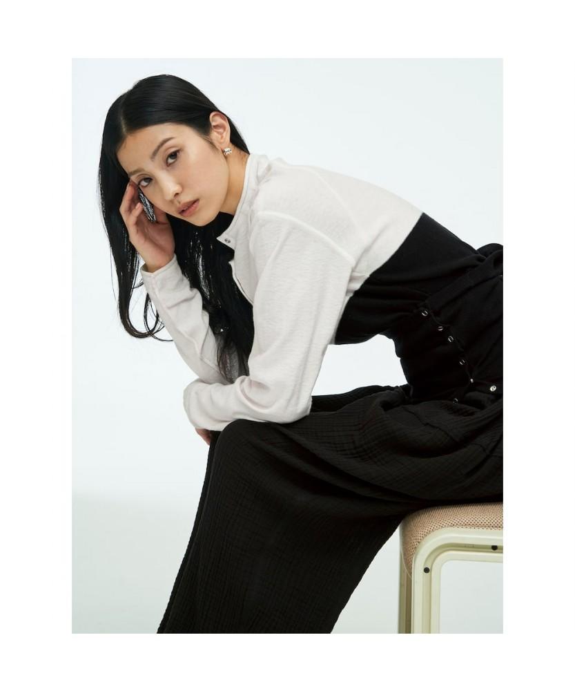 Anggae Peplum Pants Black