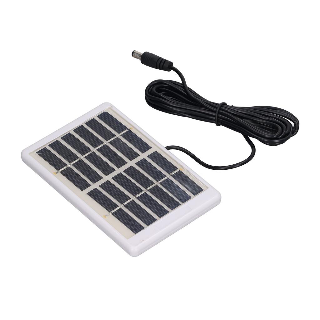 Solar Panel 1.2W 6V 9V Lightweight Portable Polysilicon Crystals DC Interface Solar Charger Panel for Water Pumps