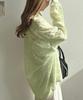 Japanese Korean Lace Chiffon Beach Top - Loose Airy Shirt