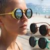 Retro Steampunk Sluneční Brýle Polarizační ND Filtr Brýle Autentické Klasické Sluneční Brýle Vintage Gotický Styl Kovový Rám Brýle