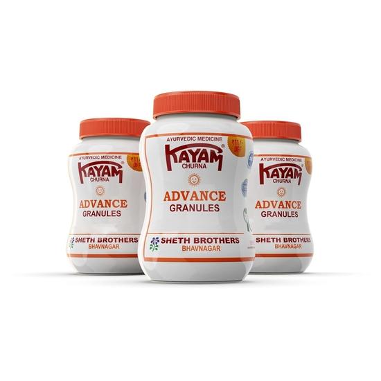 Sheth Brothers Kayam Churna Advance Granulese | Kayam Churna Powder Ayurvedic Medicine for Indigestion | Pack of 3
