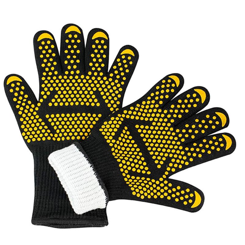 Hitzebeständige Silikon-Ofenhandschuhe, Lebensmittelqualität, 800°F (ca. 425°C) Isolierung, Verbrühschutz-Backhandschuhe