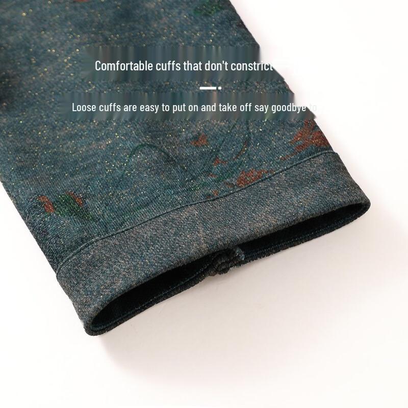 Datang Furen Elderly Women's Long-Sleeved Floral Shirt