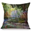 Colorful Butterflies Harmony Sofa Decoration Cushion Cover Butterfly Abstract Graffiti Nordic Cotton Linen Pillow Case Cojines