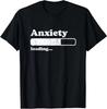 Vintage Anxiety Loading Progress Bar Print T and Kids Tshirt Men Funny Text Graphic Short Sleeve Soft Cotton Casual Streetwear Tee Tops
