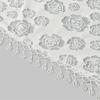 European Style Floral Embroidered Triangular for Bridal Weddings Parties As Head Shawl 130x50cm Polyester Fabric