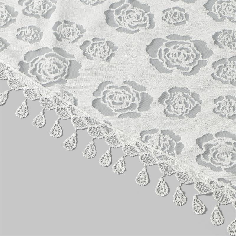 European Style Floral Embroidered Triangular for Bridal Weddings Parties As Head Shawl 130x50cm Polyester Fabric
