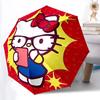 1PC Hello Kitty Print Umbrella, Featuring Automatic Folding, And Shielding. This Sturdy And Durable Umbrella with Eight Ribs Is Convenient for Outdoor