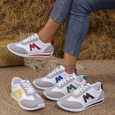 Fashion Women Casual Shoes Spring New Round Head Deep Mouth Casual Sneakers Women Light Versatile Breathable Cross Lace Shoes for Women