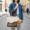 Breathable Pet Outing Bag Single-Shoulder with Hole Cat Carrier Bag Large Capacity Anti-Escape Pet Tote Bag Vet Visit