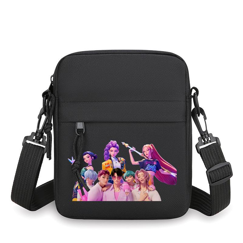 Animation Cartoon Peripheral Simple Multi-Function Portable Mini Square Bag Men'S Casual Shoulder Messenger Bag