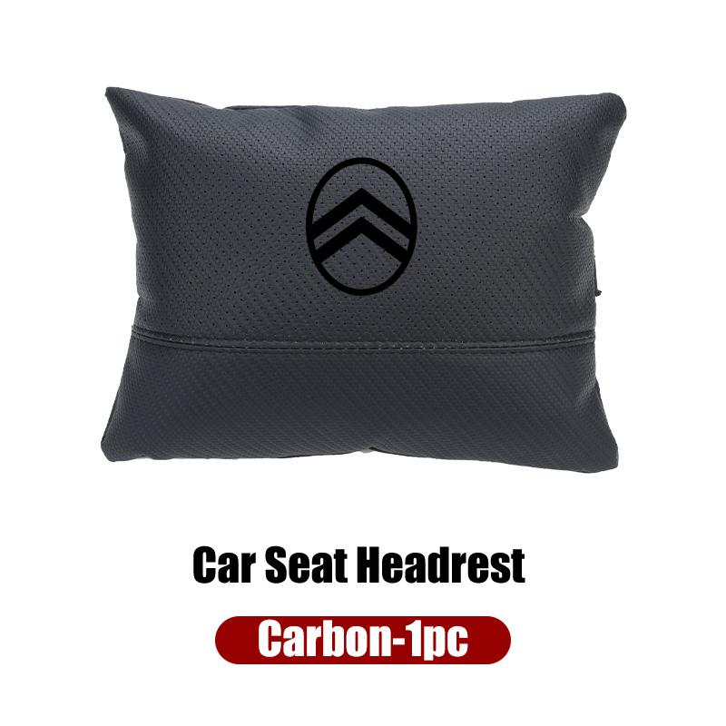 

Car Seat Hanging Headrest Leather Neck Pillow Head Protector Accessories For Citroen C4 C3 C5 C1 C2 Berlingo Celysee Cactus