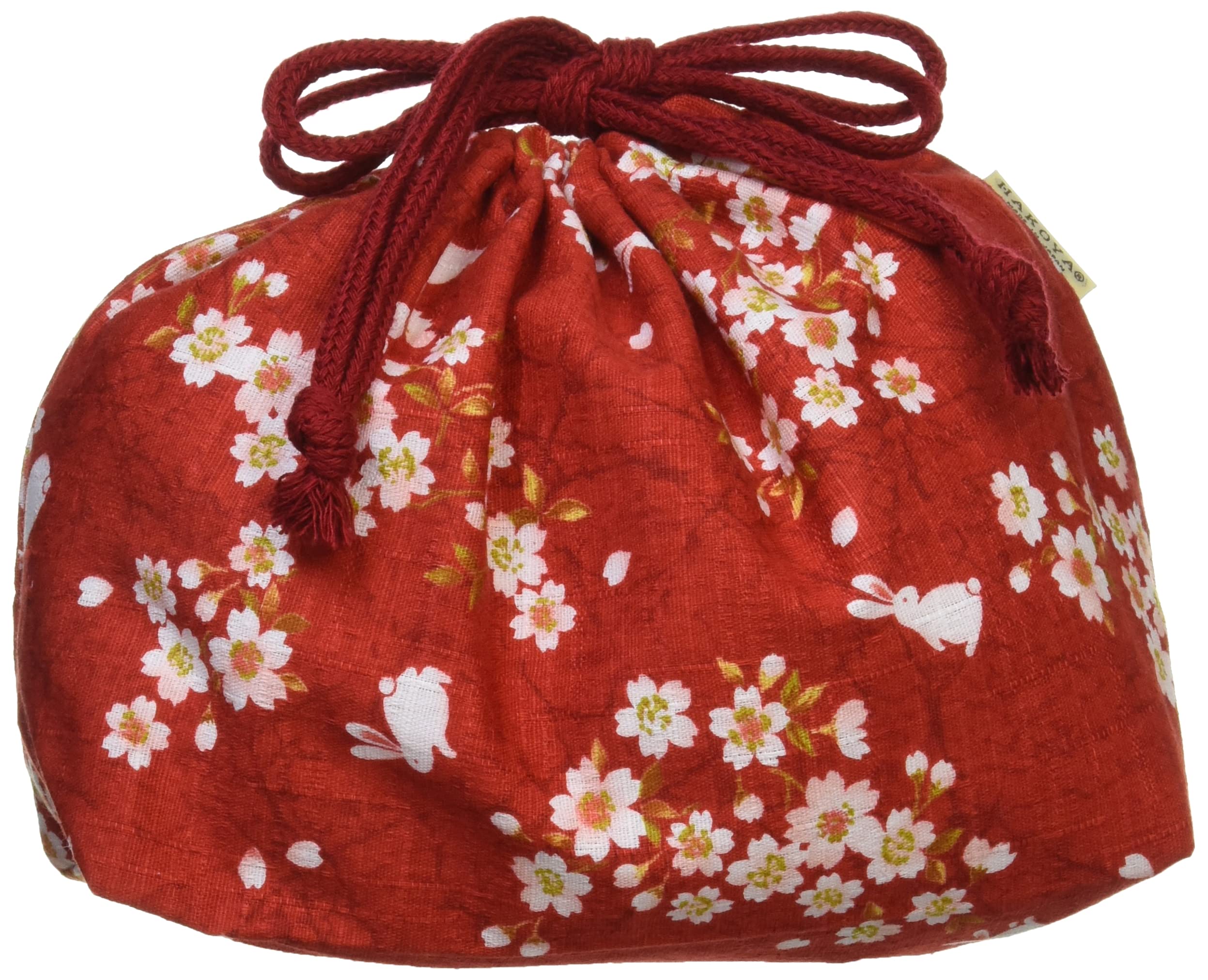 

Hakoya Tatsumiya Sakura Rabbit Drawstring W17 D9 H16 33617 Bag, Red, Size Approx. червоний