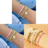Bohemian Beaded Bracelets Set With Heart Shape Design For Womens Fashion Accessories