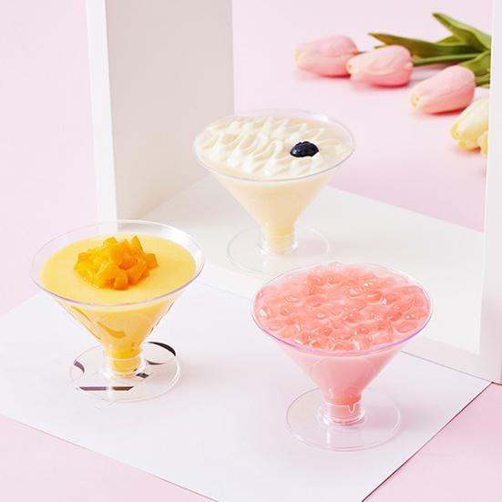 10 ks Jednorázová sada sklenic na Martini Plastová koktejlová sklenice na večírky Svatby Dezerty Průhledné sklenice na koktejly Šampaňské Zmrzlinu