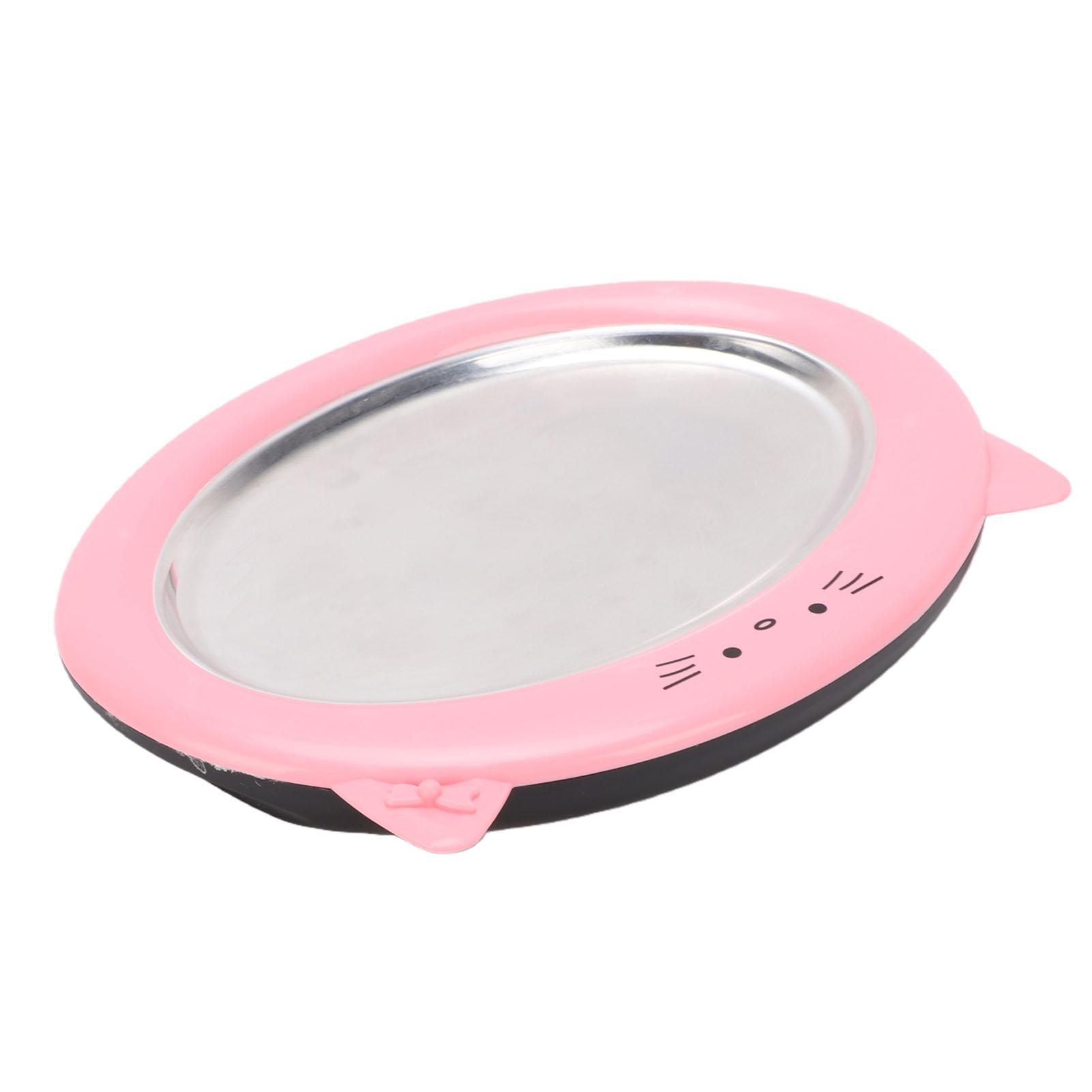 

Rolled Ice Cream Maker 304 Stainless Steel Cartoon Cold Plate Ice Cream Roller Tray with 2 Spatulas for Homemade Yoghurt