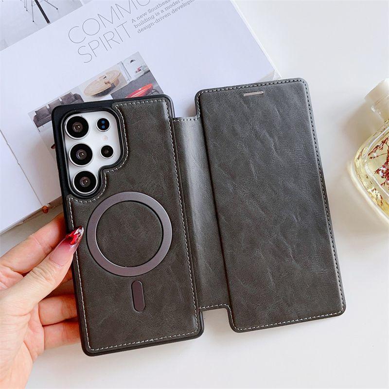 

Подходит для чехла для мобильного телефона Samsung S25ultra в случае легкого цветения Samsung S24Plus магнитная раскладушка Samsung S23 Samsung Galaxy S22 Plus