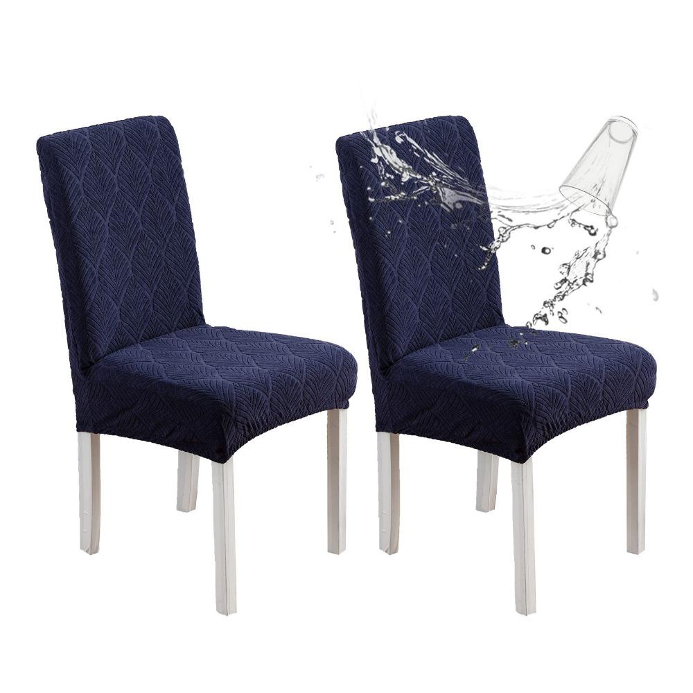 

Waterproof Chair Seat Covers with Small Leaves Design Dustproof Home Furniture Protector 1pc