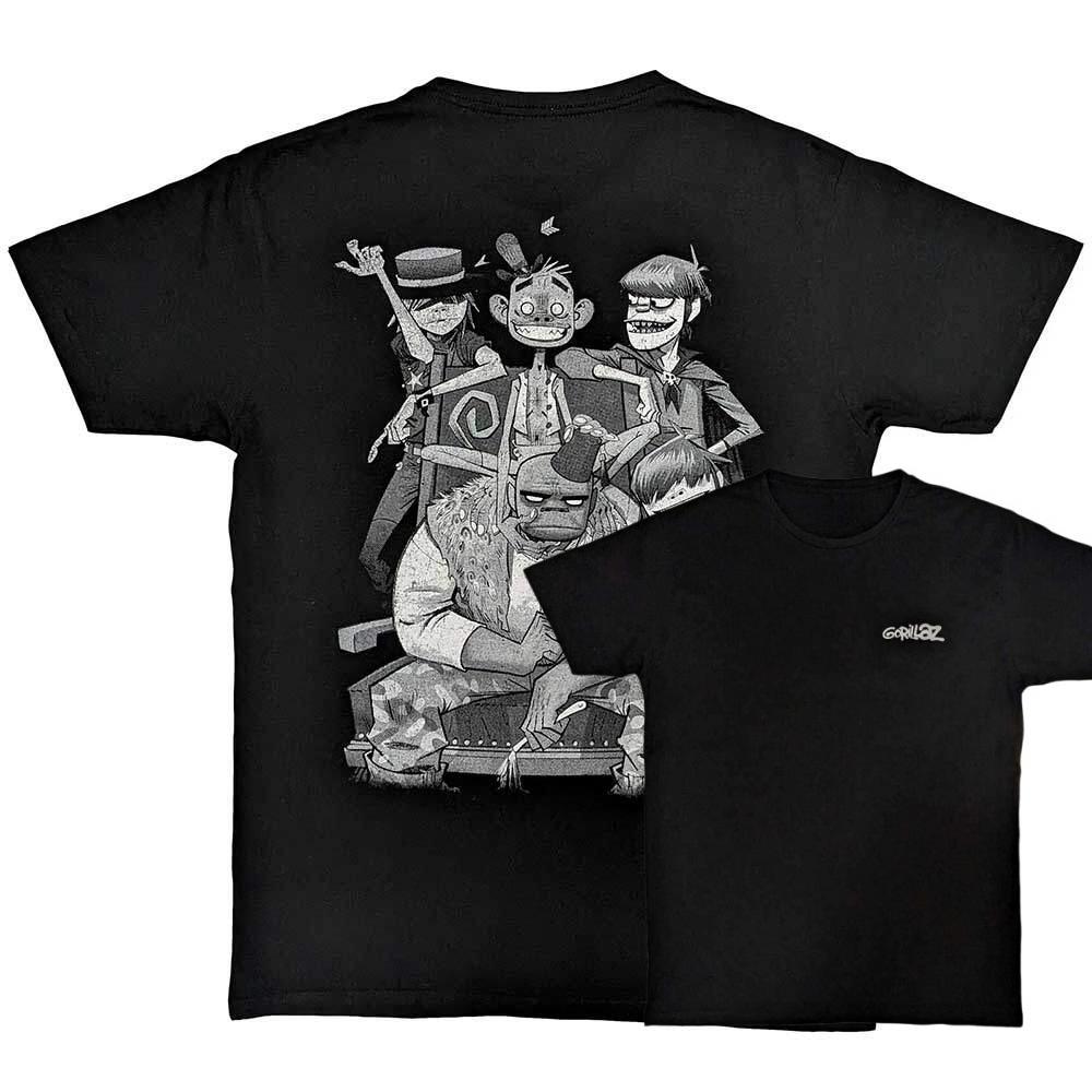 Gorillaz members graphic Cotton unisex Summer breathable Men s fashion Y2k Short sleeve Tshirt fan gift S