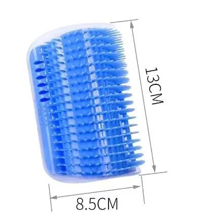 

Cat Corner Scratcher with Catnip Self Grooming Toy for Scratching Relieving Boredom Supplies Durable Interactive Wall Mountable