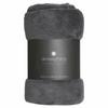 MICROFIBER BLANKET 130x180cm dark gray SOFT
