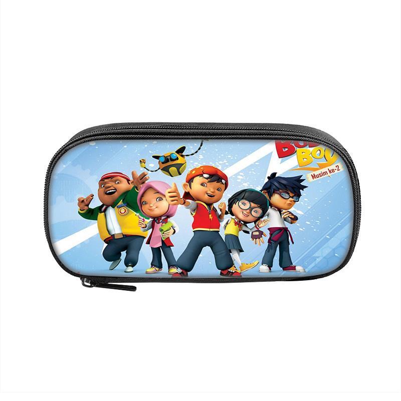 Boboiboy Pencil Case For Kids Nylon Storage Bag With Cartoon Design