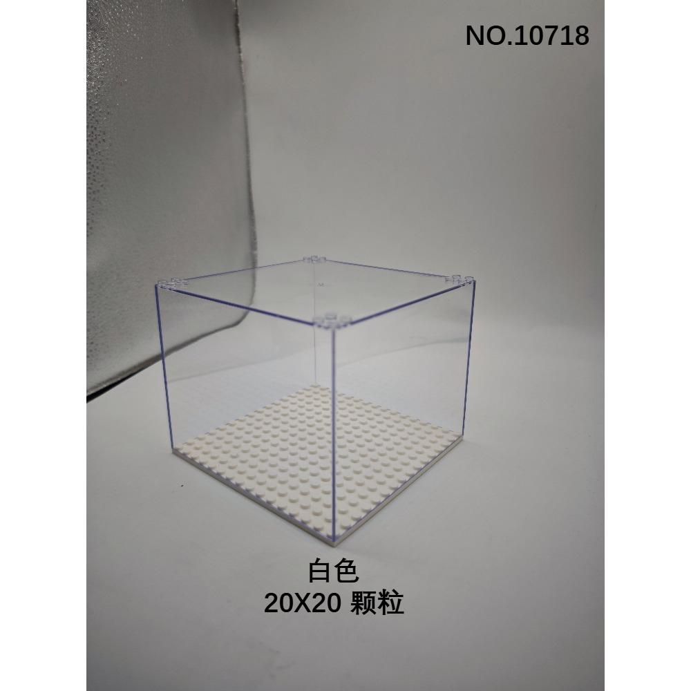 Building block MOC mini doll display box small particle assembly dust-proof storage box toy transparent ornaments toy gift