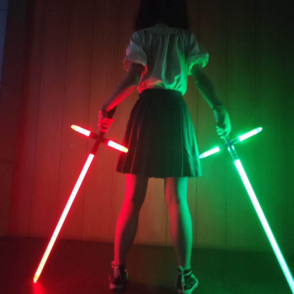 YDD Kylo Ren Replica Green LED Lightsaber with Force Metal for Adults Lightsaber, FX, Handle, (78cm Blade)