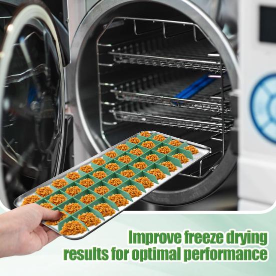 Freeze Dryer Tray Dividers Set for Harvest Right Silicone Non-Stick Adjustable Tray Dividers High/Low Temp Resistant Candy Tray Accessories