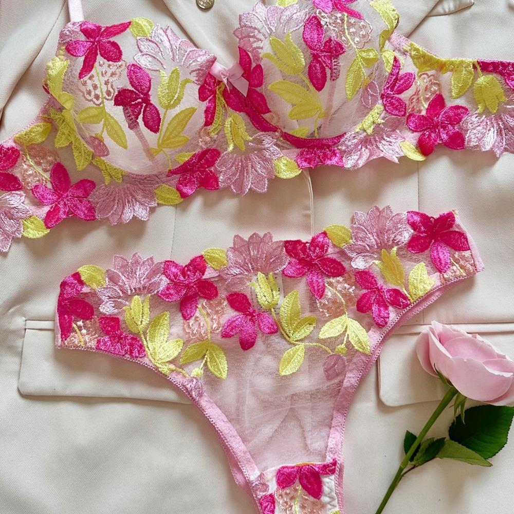 

Цветочная вышивка Девушка Стиль Перспектива Сетка Сексуальное Соблазнение Нижнее Белье Костюм Женщины S