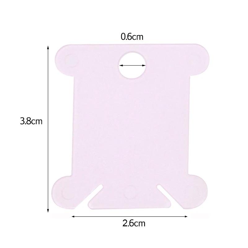 Embroidery Thread Holder Craft Bobbin Cross Stitch Storage Holder Plastic Sewing Thread Board Card Thread Organizer