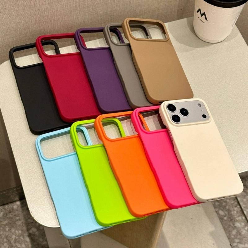 Ultrathin TPU Matte Candy Phone Case For iPhone 11 12 13 14 15 16 17 Pro Max Plus 17 Air Soft Bumper Back Cases Cover