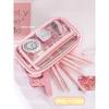 Transparent Pencil Case  Style Niche Powerful Stationery Box Good Quality for Elementary School Students