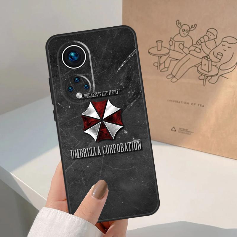 Umbrella Corporation For Huawei P20 P30 P40 P60 Pro P Smart Nova 9 5T Honor 70 90 50 Magic5 Lite X7a X9a X8a Case