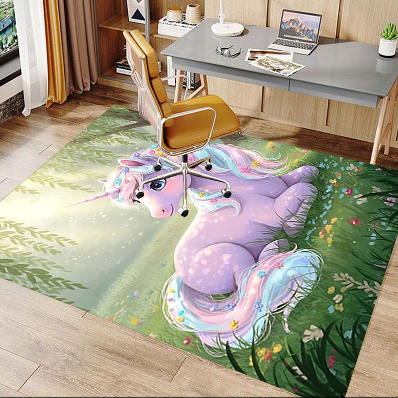 1PC unicorn forest Extra Large Non Slip Floor carpet, Office, family, bedroom, Studio Large Area Rug Indoor Rugs, Vibrant Colors
