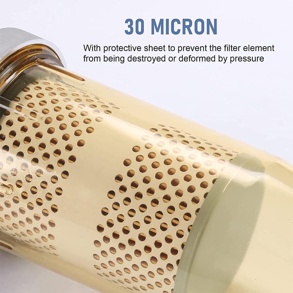 Ansamblu Filtru Rezervor Combustibil B10-AL Separator Apă Benzină Motorină 30 Microni cu Element PF10 Filtre Impermeabile