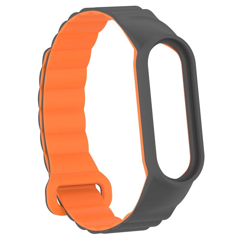 Magnetic Silicone Strap for Xiaomi Band 7 6 5 4 3 Replacement Wristband with Case Bracelet Correa Smartband