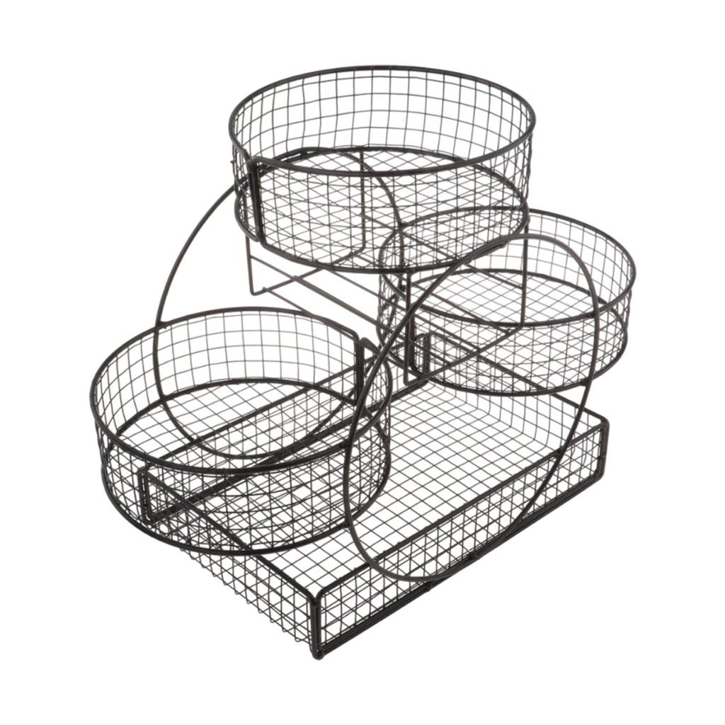 Eisen Obstkorb Mehrstöckig Tischmittelstück Platzsparend Heimdekoration