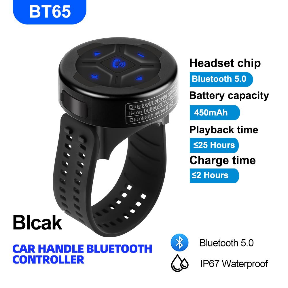 Drahtlose Bluetooth 5.3 Fernbedienungstaste Helmkopfhörer Motorrad-/Fahrradlenker-Mediencontroller Lenkradfernbedienung