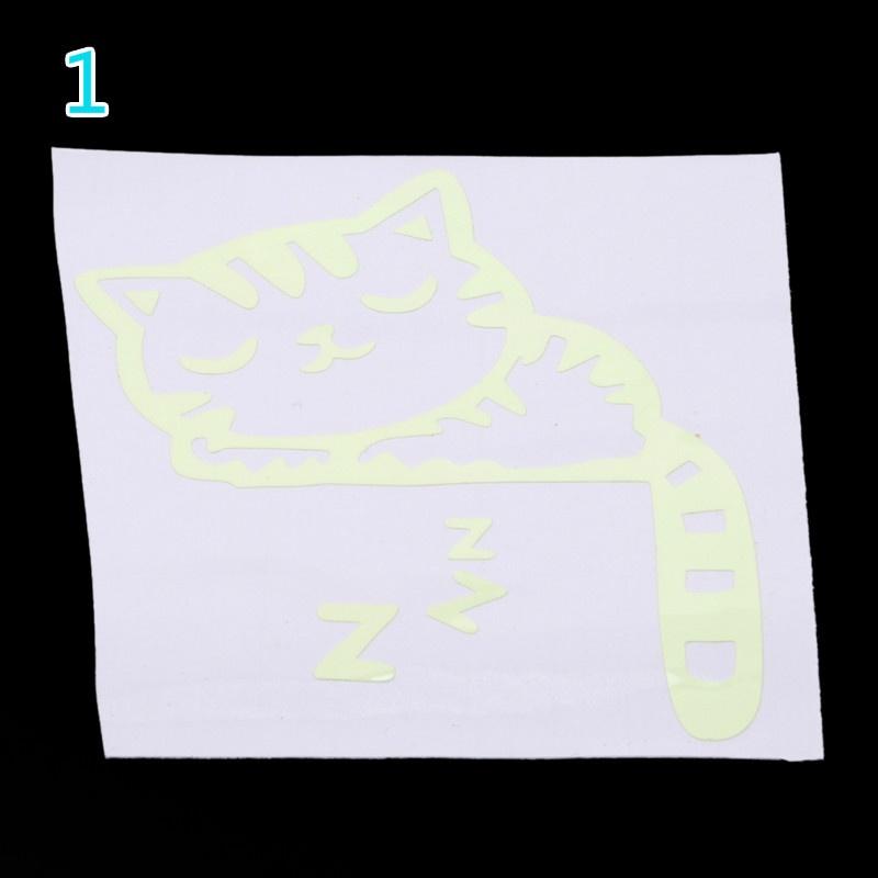 Buy Glow In The Dark Luminous Cute Cat Kids Wall Stickers Bedroom Light