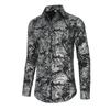 Men's Long-sleeved Button-down Casual Jacquard Shirt