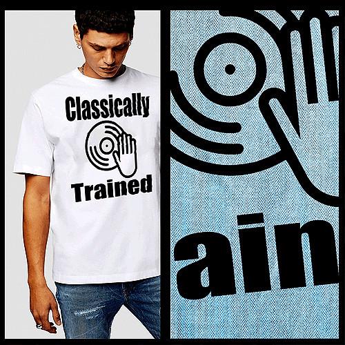 

Hip Hop t-shirt dj turntable Street Hustle rap music urban classically trained M