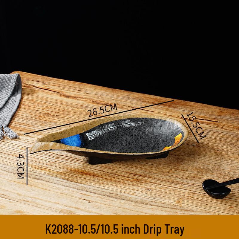 Melamine Sushi & Yakiniku Plate: Japanese Restaurant Tableware for BBQ & Hot Pot