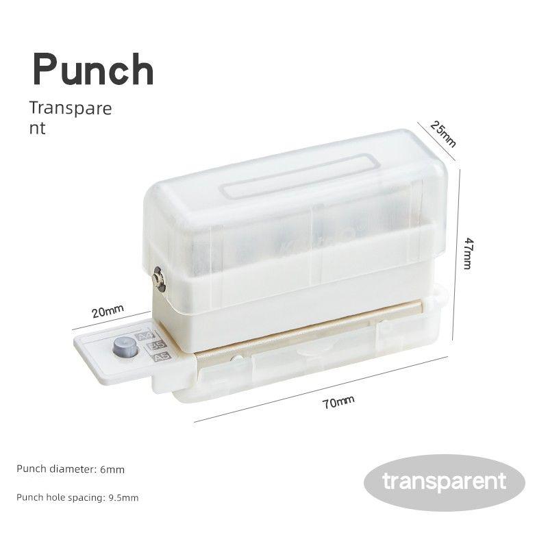 

Six-Hole Puncher Loose Spiral Notebook Porous Drilling Machine A4 Hand Account Postgraduate Entrance Examination Paper Bookbinding Machine Hole Punch Transparent