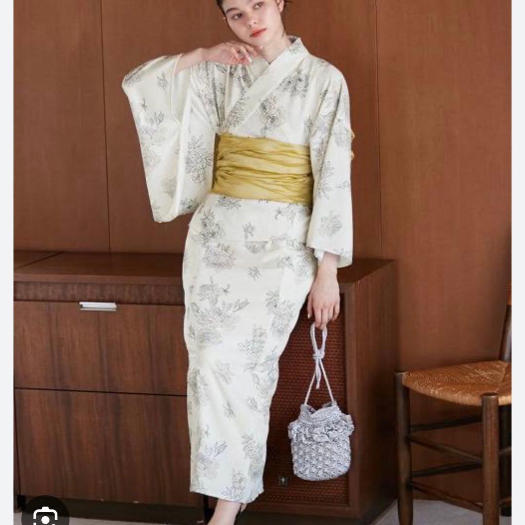 ROPE PICNIC [Unused] Yukata cami dress set with obi tightening bonus