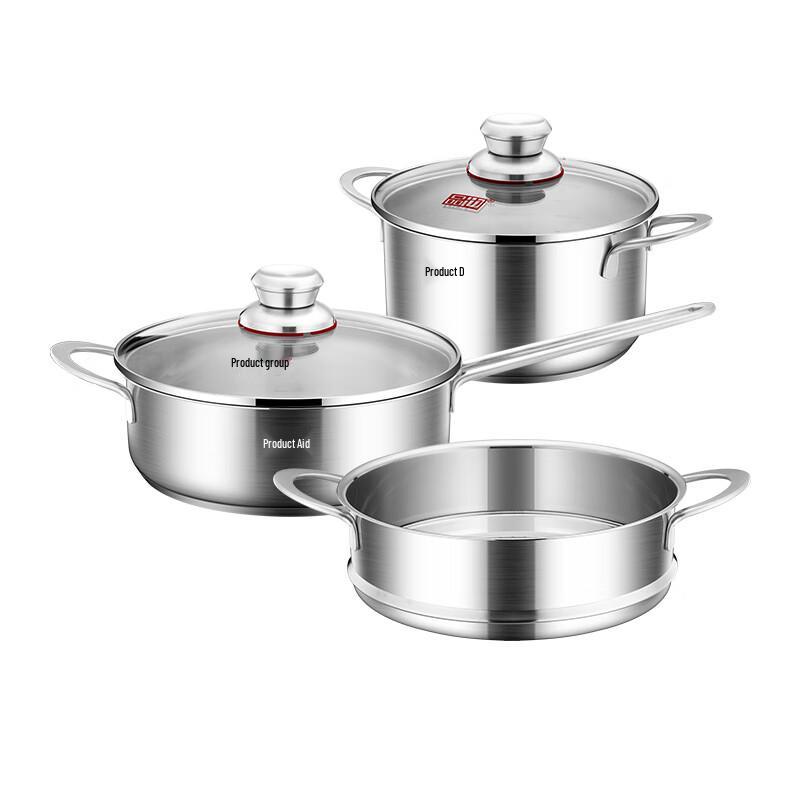 Pinye Dazhengrui 304 Stainless Steel 3-Piece Cookware Set