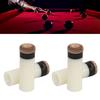 12PCS Pool Cue Tips 11mm PU Leather and Plastic Universal Cue Tip Replacements for Billiard Hall